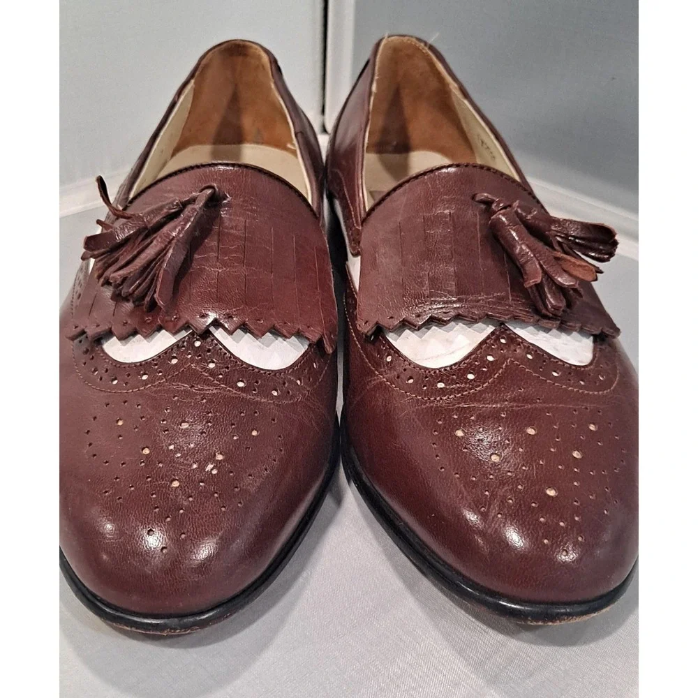 Mens‎ Leather Carlo Morandi Loafers Size 9.5